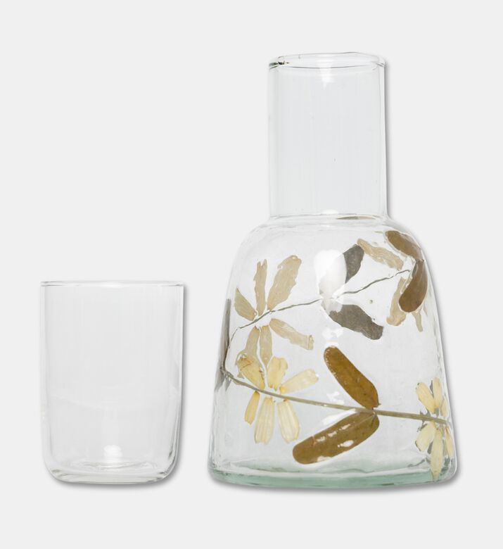 Home Deco and More Flower-print Cylindrical-shape Bottle, Packshot View