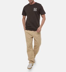 Les Deux Goods Printed Short-sleeve T-shirt, Brown, L, Model View