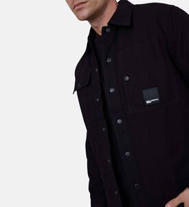 جاكيت بنمط قميص فضفاض كانفاس