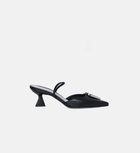 Pointed-toe Kitten Heels Mules
