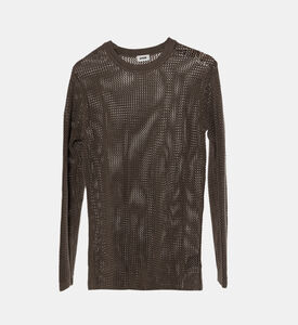 سترة طويلة الأكمام مضلعة