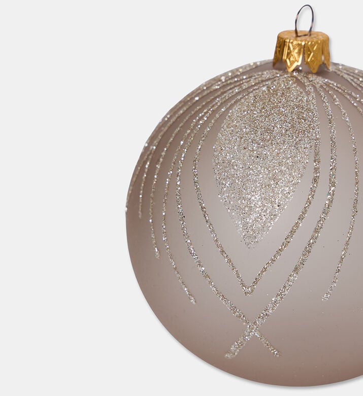 Home Deco and More Xmas Ball Peacock, Brown, Packshot View