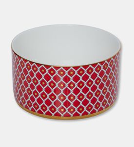 Imperial Gold-toned Trim Red Lattice Jewelry Box, Red, Packshot View