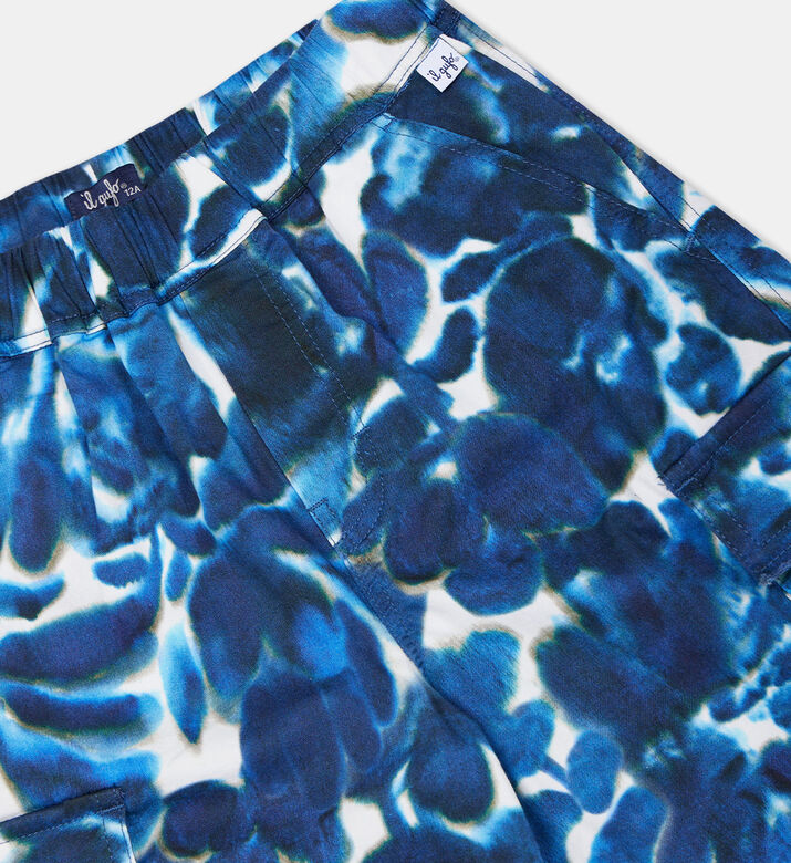 Cargo-style Tie-dye Bermuda Shorts