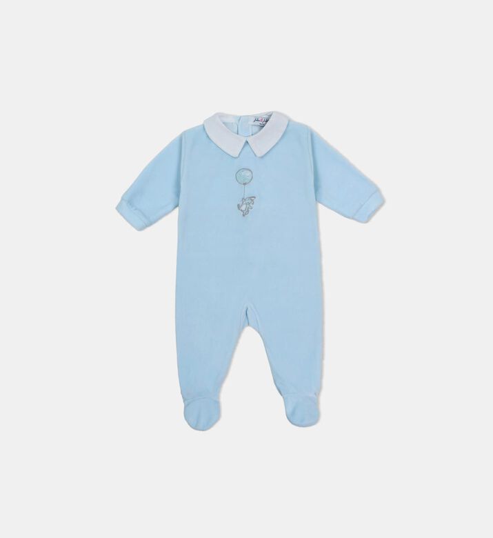 Embroidered Footed Romper