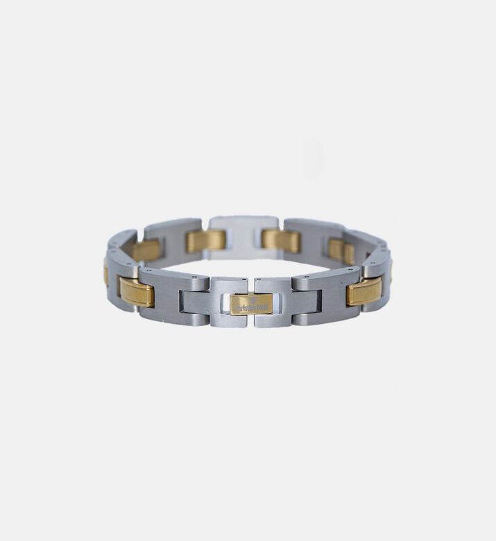 Stainless Steel Gold-details Bracelet