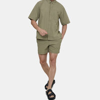 Ck Monogram Double Waistband Swim Shorts