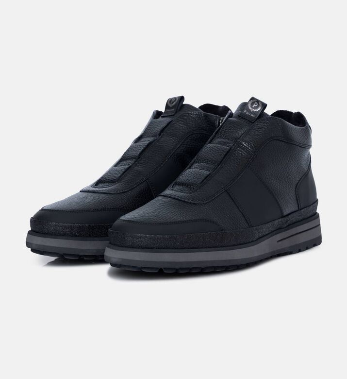 Leather High-top Sneakers