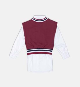 Logo-print Long-sleeve Dress