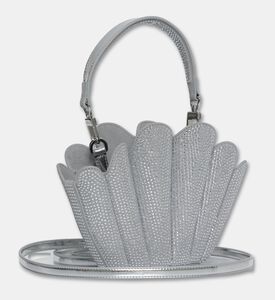 Mlouye Micro Seashell Metallic Bag, Crystal-clear, Packshot View