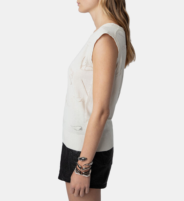 Emmyl Pointelle Knit Wings Sweater