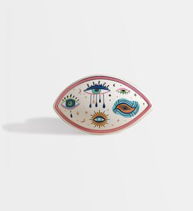 Home Deco and More Eye Arabesque Ceramic Wall Decoration, Packshot View