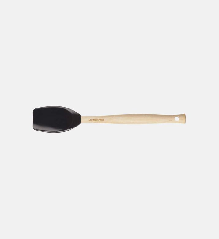 Le Creuset Craft Silicone Spoon Spatula, 29-cm, Black, Packshot View