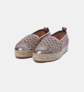 حذاء إسبادريل قنب بأحجار الراين