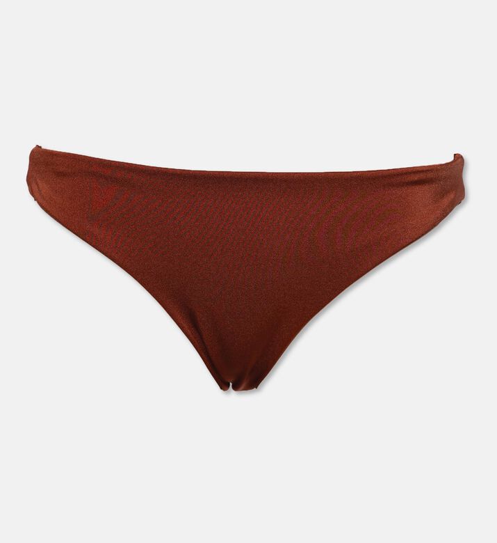 Agua Bendita Shimmering Seamless Low-rise Bottoms, Brown, L, Packshot View