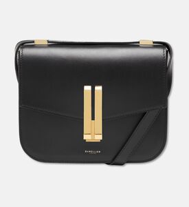 Demellier Vancouver Smooth Leather Cross Body Bag, Black, Packshot View