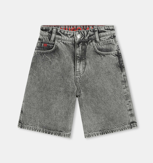 Boy Loose Denim Bermuda Shorts