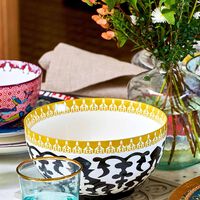 Safra Porcelain Round Bowl L