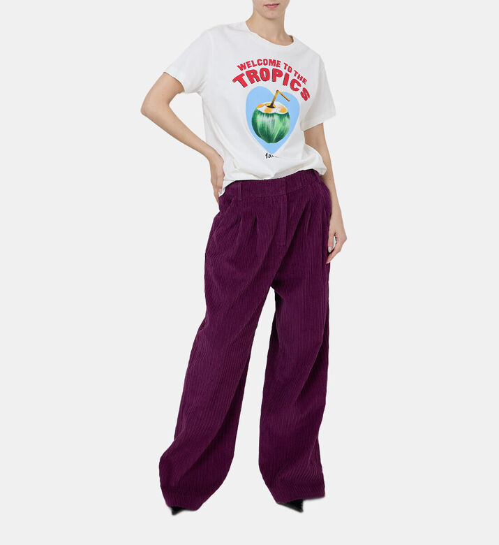 Farm Rio Curdory Wide-leg Pants, Model View