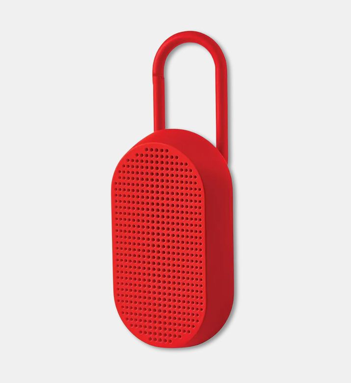 Lexon Design Mino T Bluetooth Speaker, Red, Packshot View