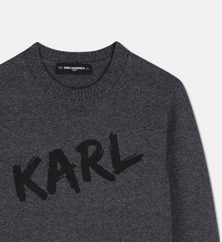 Karl Lagerfeld Logo Wool-blend Sweater, Packshot View