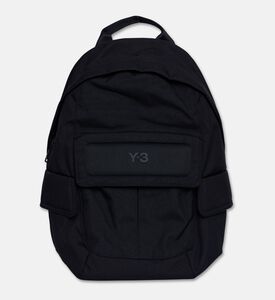Y-3 Logo-detail Flap Pockets Backpack, Packshot View