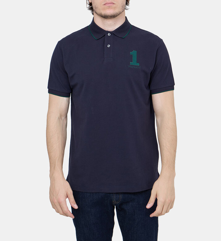 Embroidered Heritage Number Polo Shirt