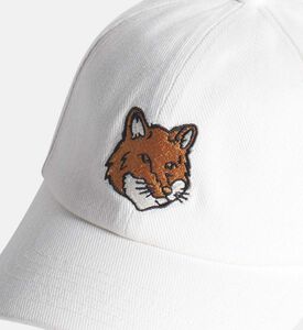 Fox-embroidery Curved Hem Cap