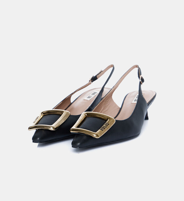 Low Heel Slingback Pumps