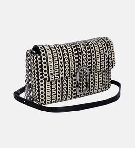 حقيبة كتف منسوجة من الرافية