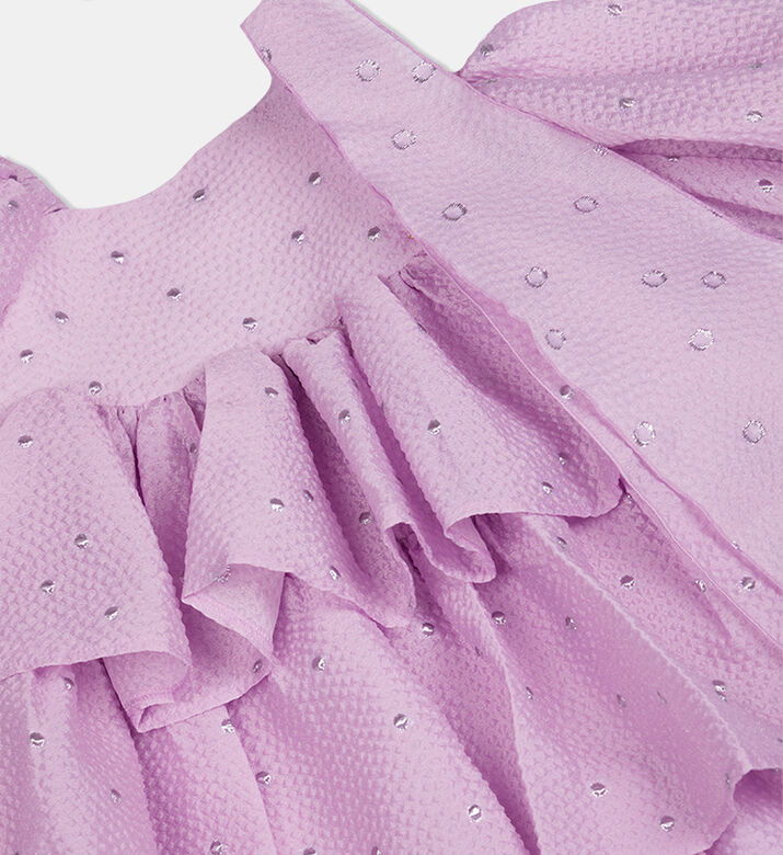 Girl Bow-detailed Flared Dress Girl Bow-detailed Flared Dress