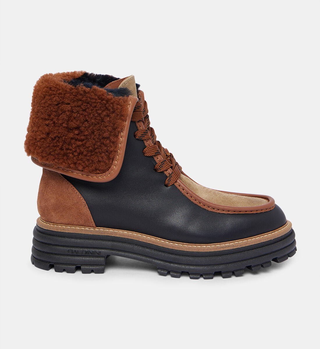 Lace up best sale fur boots