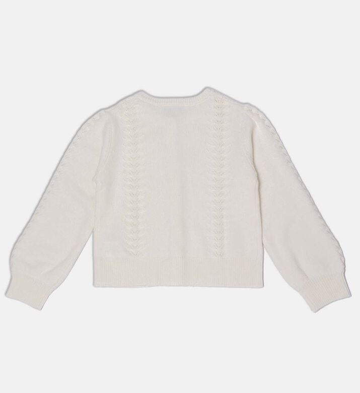 Tartine et Chocolat Knit Puffy Sleeve Cardigan, Packshot View Tartine et Chocolat Knit Puffy Sleeve Cardigan, Packshot View