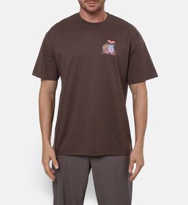 Les Deux Ts Cole Table, Brown, Xl, Model View