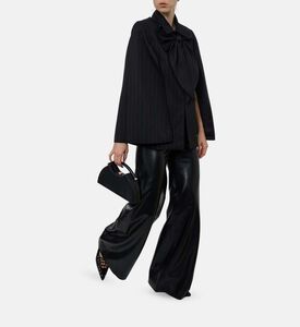 Alice and Olivia Faux Leather Wide-leg Pants, Model View