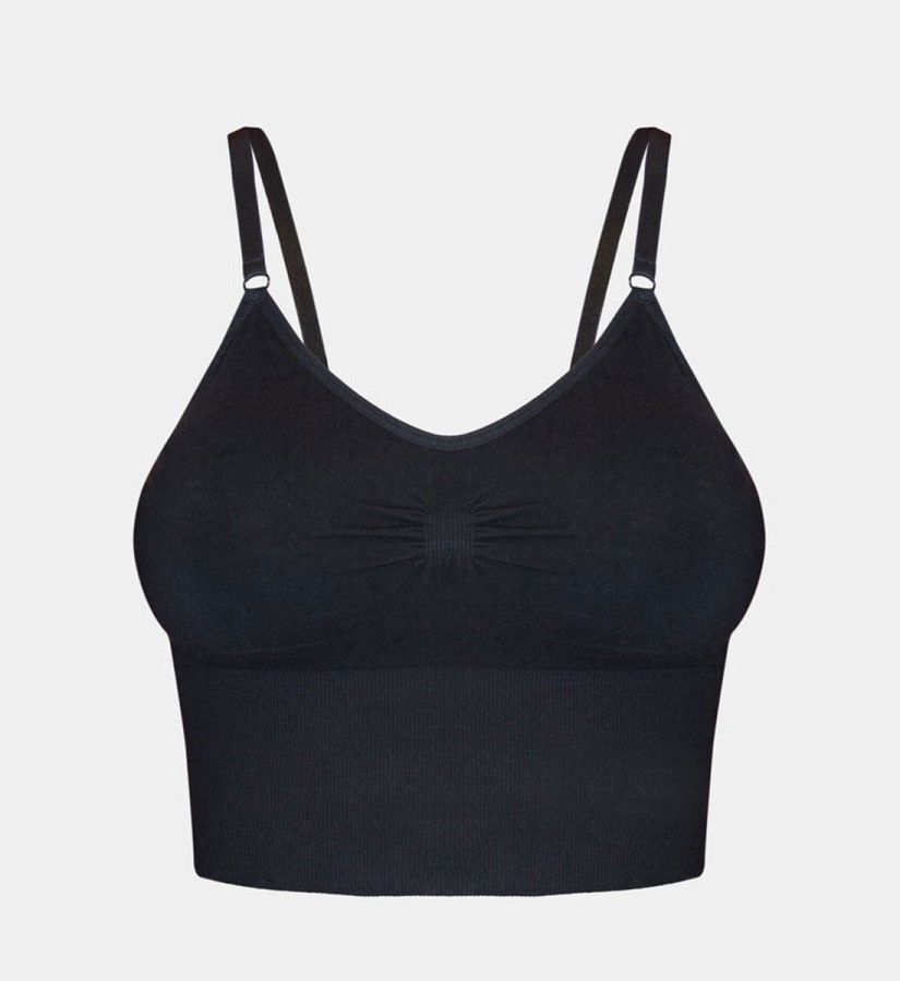 Bamboo crop top 2025 bra