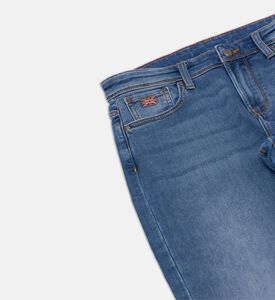 Hackett London Logo-patch Contrast Stitching Straight Jeans, Packshot View