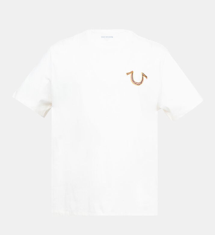 Embroidered Rainbow Stitch T-shirt Embroidered Rainbow Stitch T-shirt