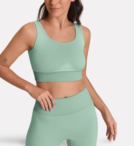 LIVE! Gradient Seamless Knit Top, Green, L, Model View