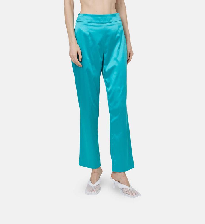 Satin Wide-leg Trousers