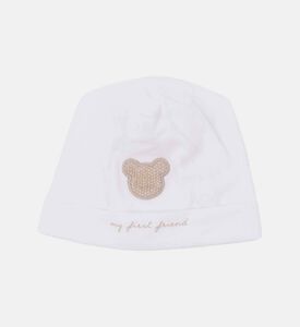 My First Collection Teddy Bear Plush Beanie, Beige, Xs, Packshot View