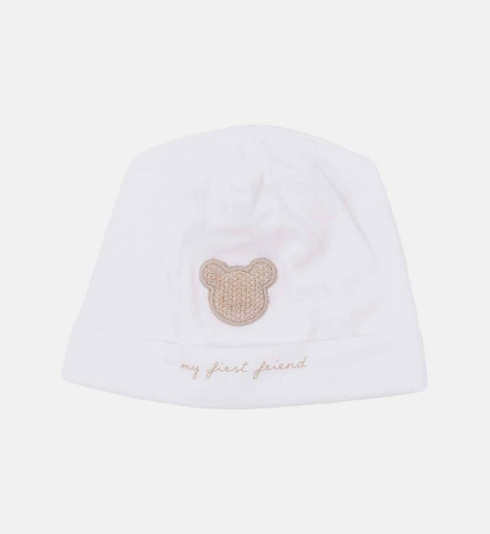 My First Collection Teddy Bear Plush Beanie, Beige, Xs, Packshot View