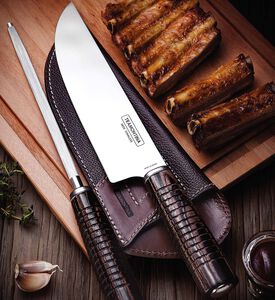 طقم شواء قطعتين معتمد من فولاذ مقاوم للصدأ