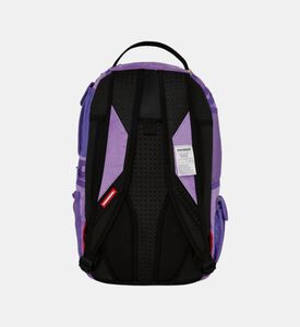 حقيبة ظهر مخملية بجيب فم سمكة قرش مقلوب