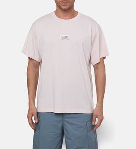 MM6 Cotton Logo-print Crewneck T-shirt, Model View