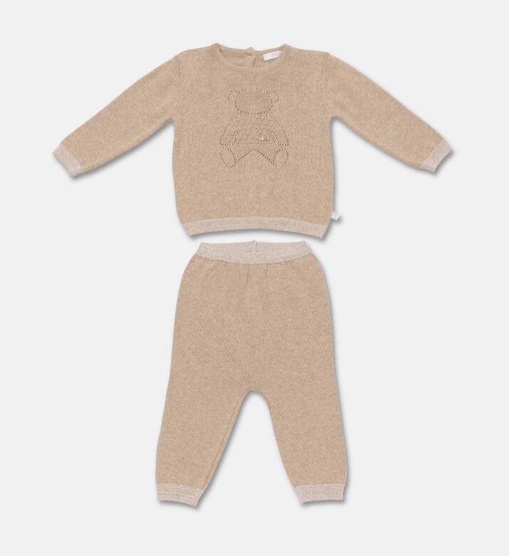 My First Collection Set Ajour Teddy, Sand, 9-12m, Packshot View