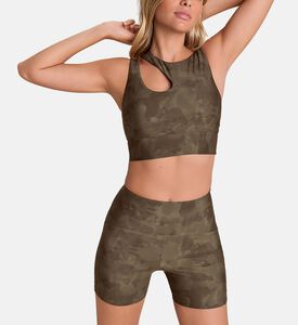 LIVE! Camo-print Mid-thigh Shorts, Model View