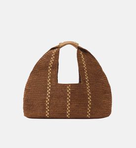 Woven Logo Label Hobo Bag