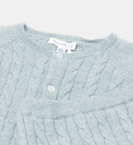 طقم بنطال رياضي وسترة محبوك ومجدول