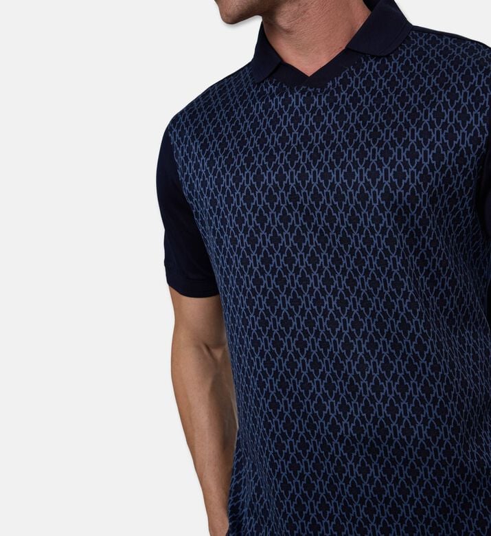 Pal Zileri Classic Collar Short-sleeve Polo, Model View